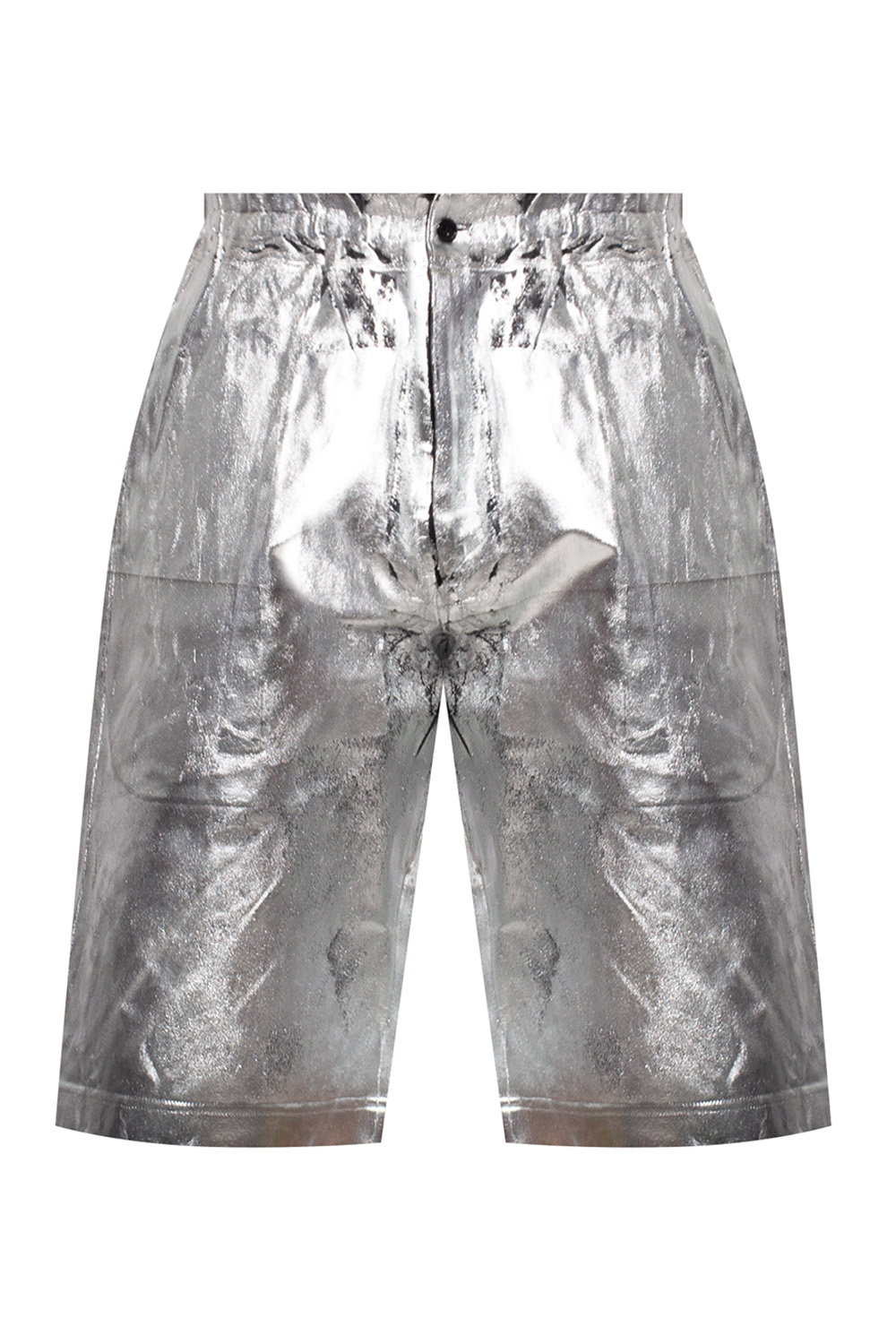 Silver Distressed shorts Comme des Garçons Homme Plus